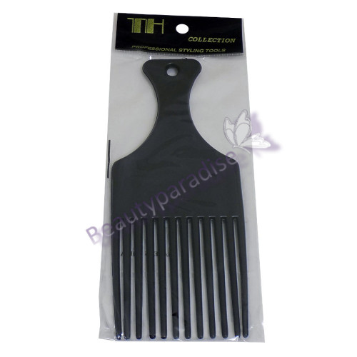 Black Plastic Afro Comb