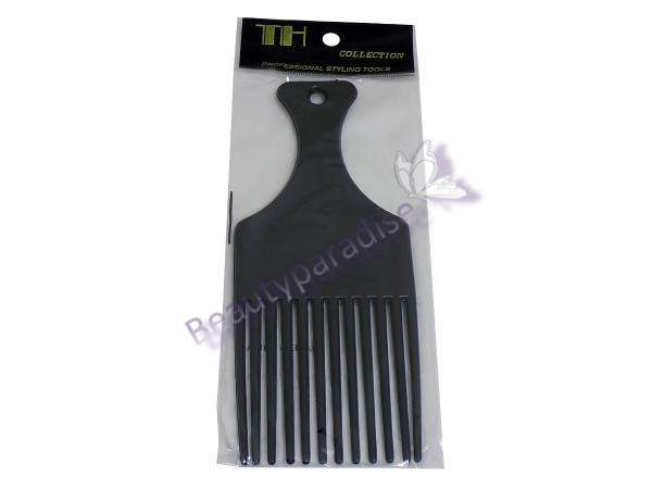 Black Plastic Afro Comb