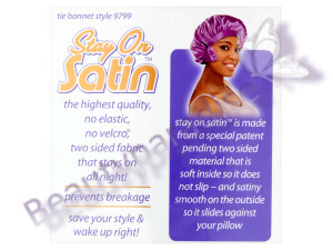 Stay On Satin Tie the Bonnet
