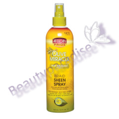 African Pride Olive Miracle Braid Sheen Spray