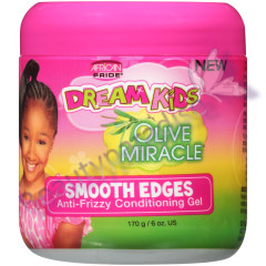 African Pride Dream Kids Olive Miracle Smooth Edges Anti Frizz Conditioning Gel