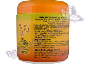 African Pride Shea Butter Miracle Silky Edges Anti-Frizz Conditioning Gel