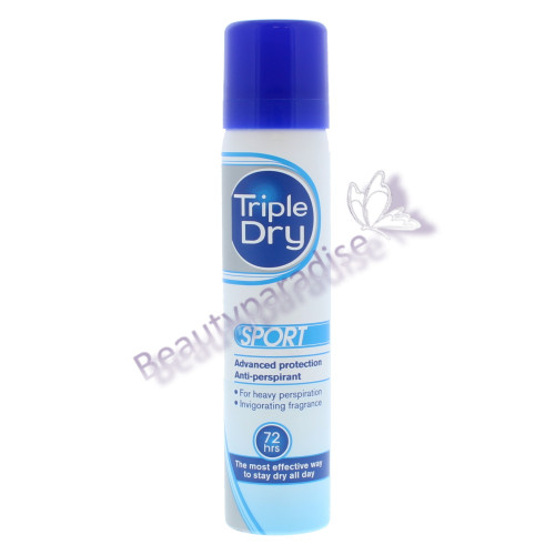 Triple Dry Anti Perspirant Spray 75ml SPORT