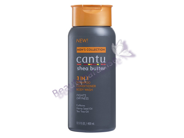 Cantu Mens 3 In 1 Shampoo Conditioner and Body Wash