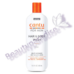 Cantu Men's 3 In 1 Shampoo Conditioner and Body Wash