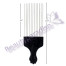 Afro Comb with Long Metal Fist Pik