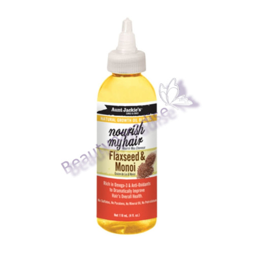 Aunt Jackies Nourish My Hair Flaxseed And Monoi Natural Growth Oil