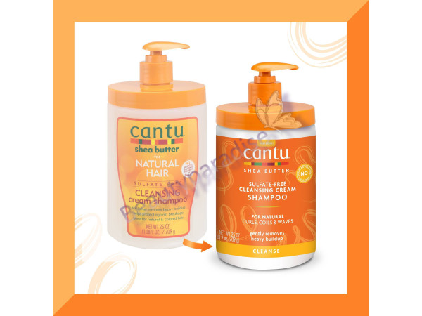 Cantu Shea Butter For Natural Hair Sulfate Free Cleansing Cream Shampoo Salon Size