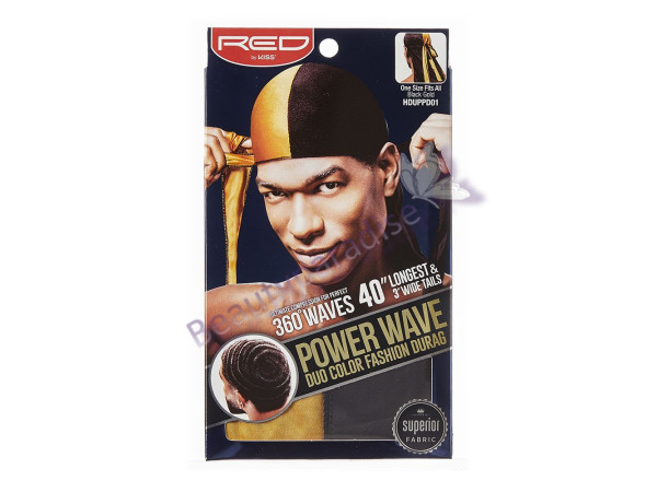Red By Kiss Power Wave Duo Color Fashion Durag
