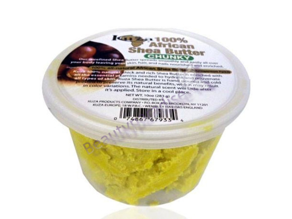 Kuza Naturals African Shea Butter Yellow Chunky