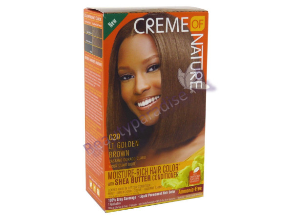 Creme Of Nature Moisture Rich Hair Color C20 Light Golden Brown