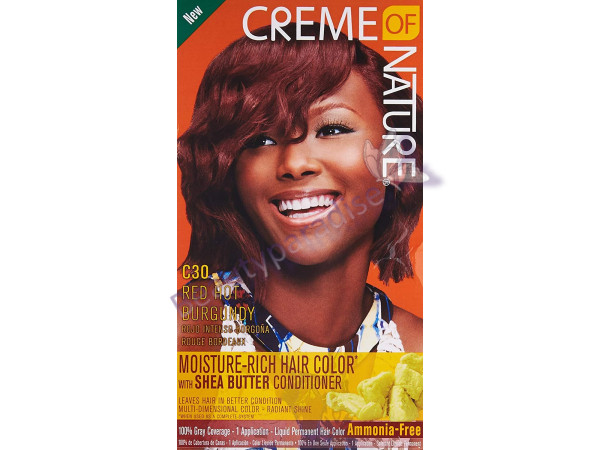 Creme Of Nature Moisture Rich Hair Color C30 Red Hot Burgundy