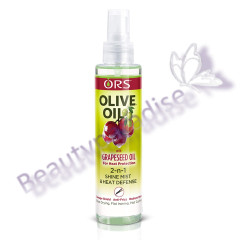 ORS Olive Oil With Grapeseed Oil For Heat Protection 2-in-1 Shine Mist & Heat Defense
