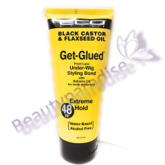 Eco Style Black Castor & Flaxseed Oil Get Glued Front lace Under- Wig
