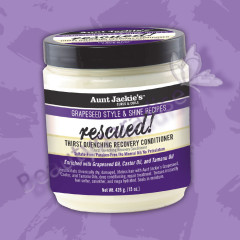 Aunt Jackie's Grapeseed Style & Shine Recipes RESCUED Thirst Quenching Recovery Conditioner