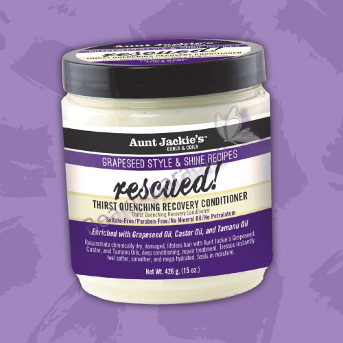 Aunt Jackies Grapeseed Style & Shine Recipes RESCUED Thirst Quenching Recovery Conditioner