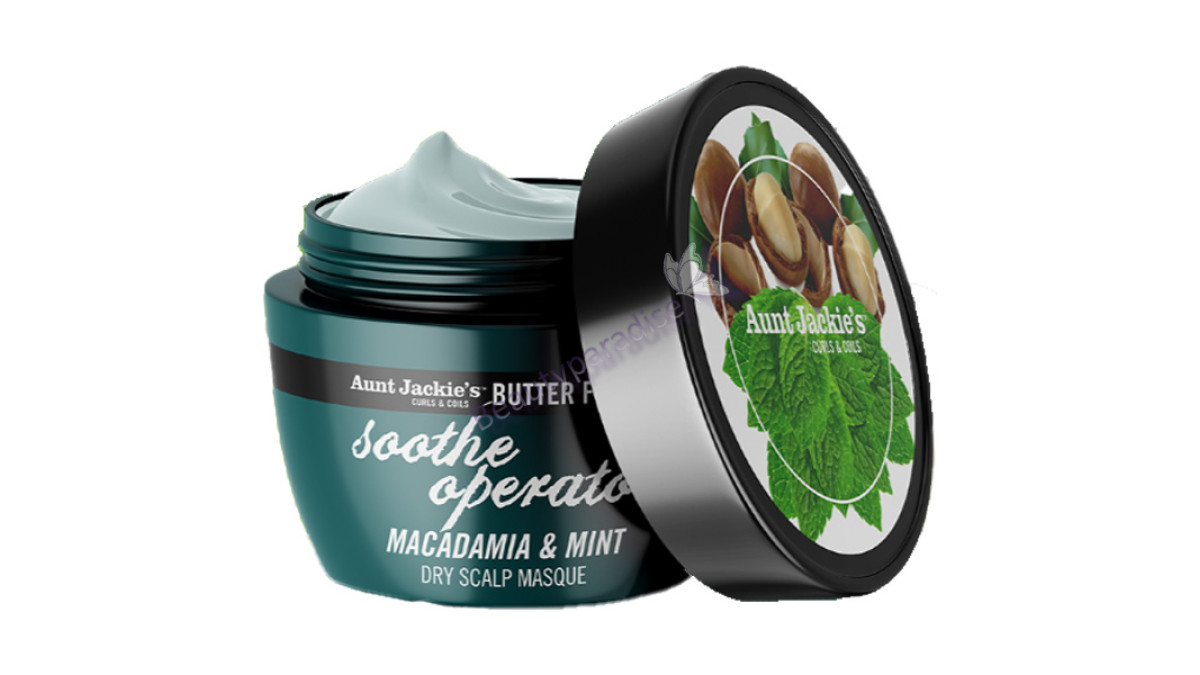 Aunt Jackie's SOOTHE OPERATOR Macadamia & Mint Dry Scalp Conditioning  Masque 
