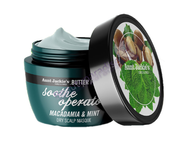Aunt Jackie's SOOTHE OPERATOR Macadamia & Mint Dry Scalp Conditioning Masque