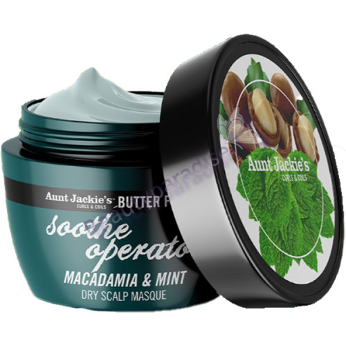Aunt Jackies SOOTHE OPERATOR Macadamia & Mint Dry Scalp Conditioning Masque