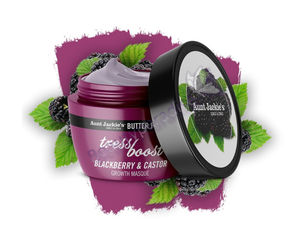 Aunt Jackie's TRESS BOOST Blackberry & Castor Hair Growth Masque