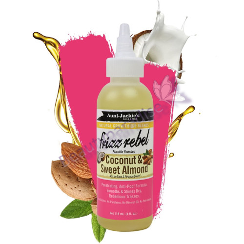 Aunt Jackie's Frizz rebel Coconut & Sweet Almond Natural Growth Oil
