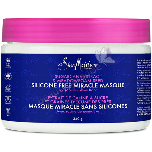 Shea Moisture Sugarcane Extract And Meadowfoam Seed Silicone Free Miracle Masque