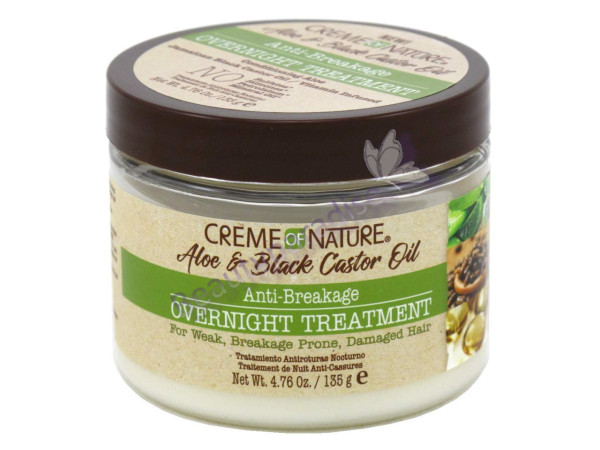 Creme Of Nature Aloe & Black Castor Anti-Breakage Overnight Treatment