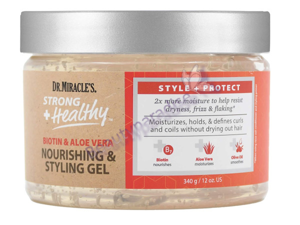 Dr Miracle's Strong And Healthy Biotin And Aloe Vera Nourishing Styling Gel