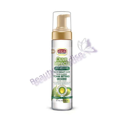 African Pride Olive Miracle Foam Setting Mousse