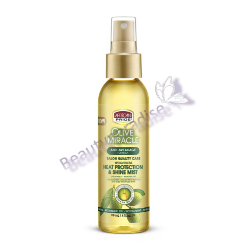 African Pride Olive Miracle Heat Protection And Shine Mist