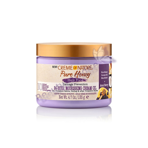 Creme of Nature Pure Honey Hair Food 24-Hour Nourishing Cream Oil
