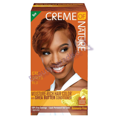 Creme Of Nature Moisture Rich Hair Color C32 Spiced Red