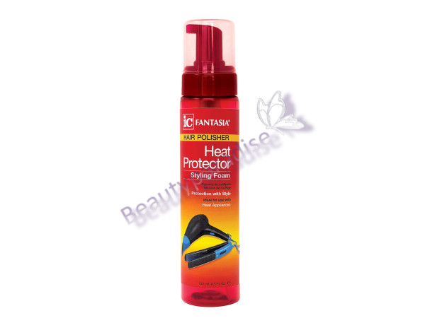IC Fantasia Hair Polisher Heat Protector Styling Foam
